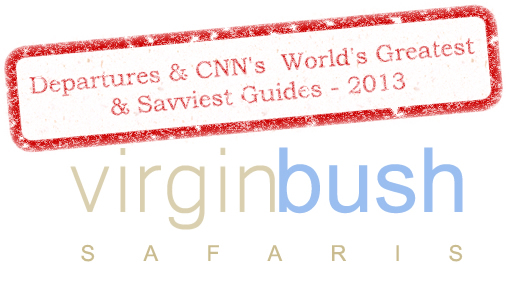 Departures & CNN's  World's Greatest & Savviest Guides, 2013. VirginBush Safaris - takes clients to the real Africa, not the package-tour version. 